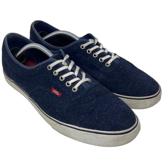 Vans Authentic Classic Sneakers Mens US Size 12 Canvas Shoes Flecked Blue - Picture 1 of 8